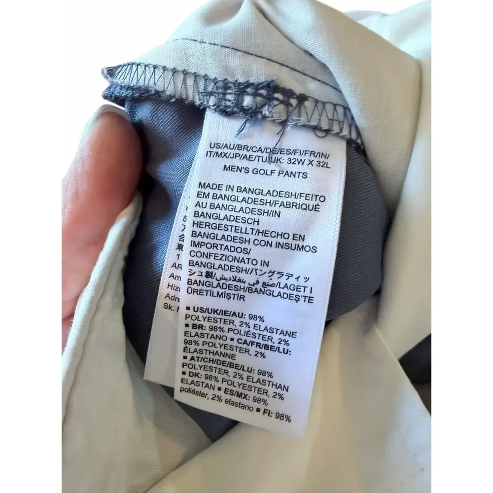 Amazon Essentials Men's Classic Golf Pants Blue Grey Size 32x32 NWOT